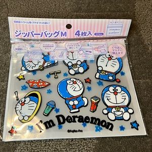 I’m Doraemon Top Zipper Medium Party Plastic Bags Officially Licensed Sanrio